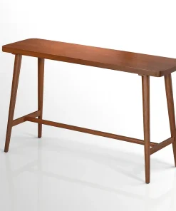 Art Deco Wooden Kitchen Table With Trestle Base