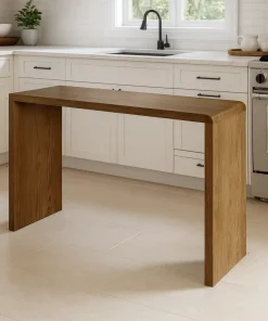 Alternative view of Art Deco Wooden Rectangular Bar Table For Dining