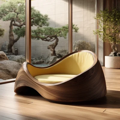 Minimal Wooden Pet Lounge For Indoor Spaces