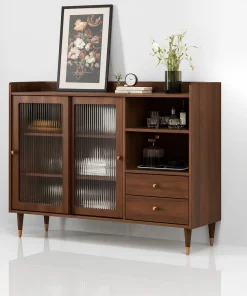 Modern Sideboard Cabinet With Shelves And Drawers For Kitchen