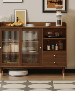 Alternative view of Modern Sideboard Cabinet With Shelves And Drawers For Kitchen