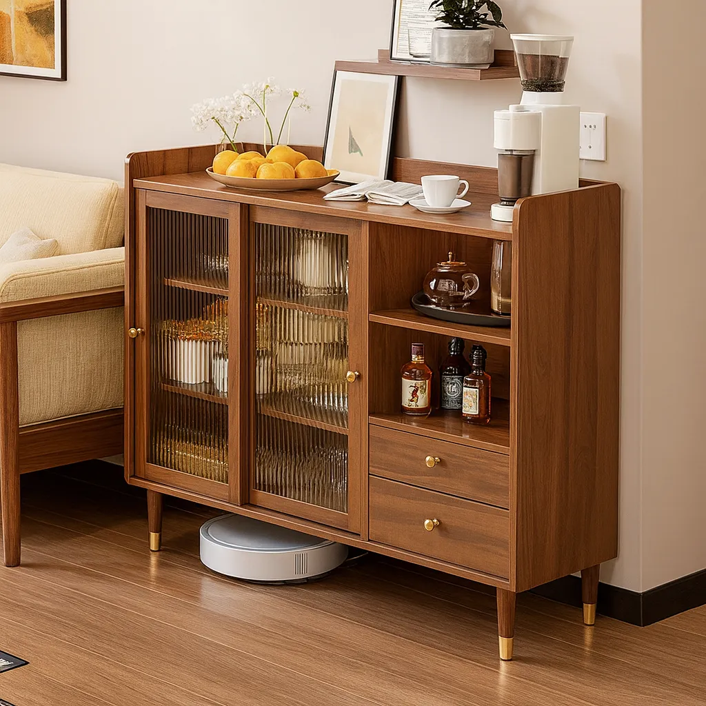 Modern Sideboard Cabinet With Shelves And Drawers For Kitchen - Image 3