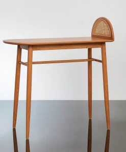 Modern Wooden Breakfast Bar Table With Trestle Base