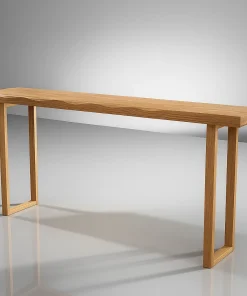 Modern Wooden Kitchen Table With Sled Base