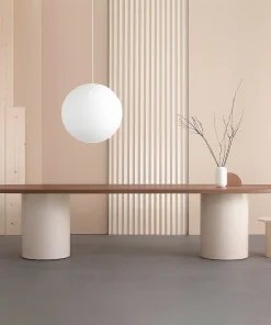 Alternative view of Modern Wooden Oval Dining Table For Dining Room