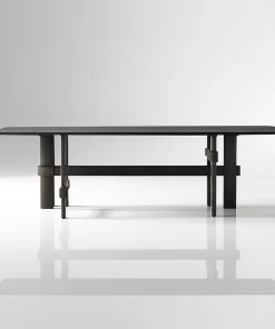 Rustic Wooden Rectangular Dining Table For Dining Room