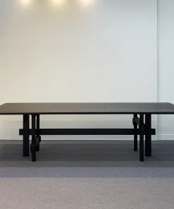 Alternative view of Rustic Wooden Rectangular Dining Table For Dining Room